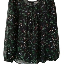 Sheer Floral Banana Republic Blouse