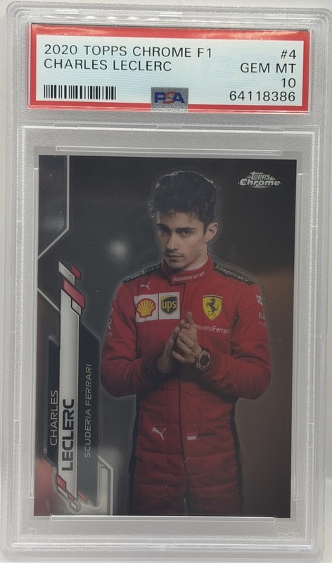 Charles Leclerc 2020 Topps Chrome Formula 1 #4 F1 Rookie RC PSA 10 Ferrari QTY