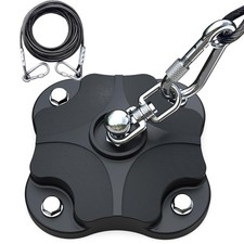 Dog Tie Out Cable and Stake for Camping,360 Swivel Dog Run- No Tangle,with 20...