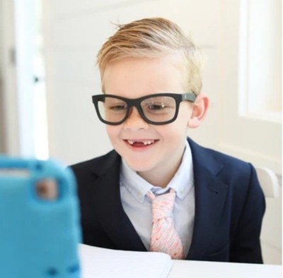 Babiators Blue Light Blocking Screen Glasses Black Navigator Ages 3-5 Toddler N