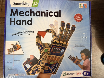 Smartivity Mechanical Hand STEM DIY Kit Powerful Gripping, Ages 8+ (2022)