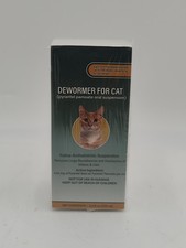 Cat Dewormer Liquid Pyrantel Pamoate Roundworm Hookworm 100ml