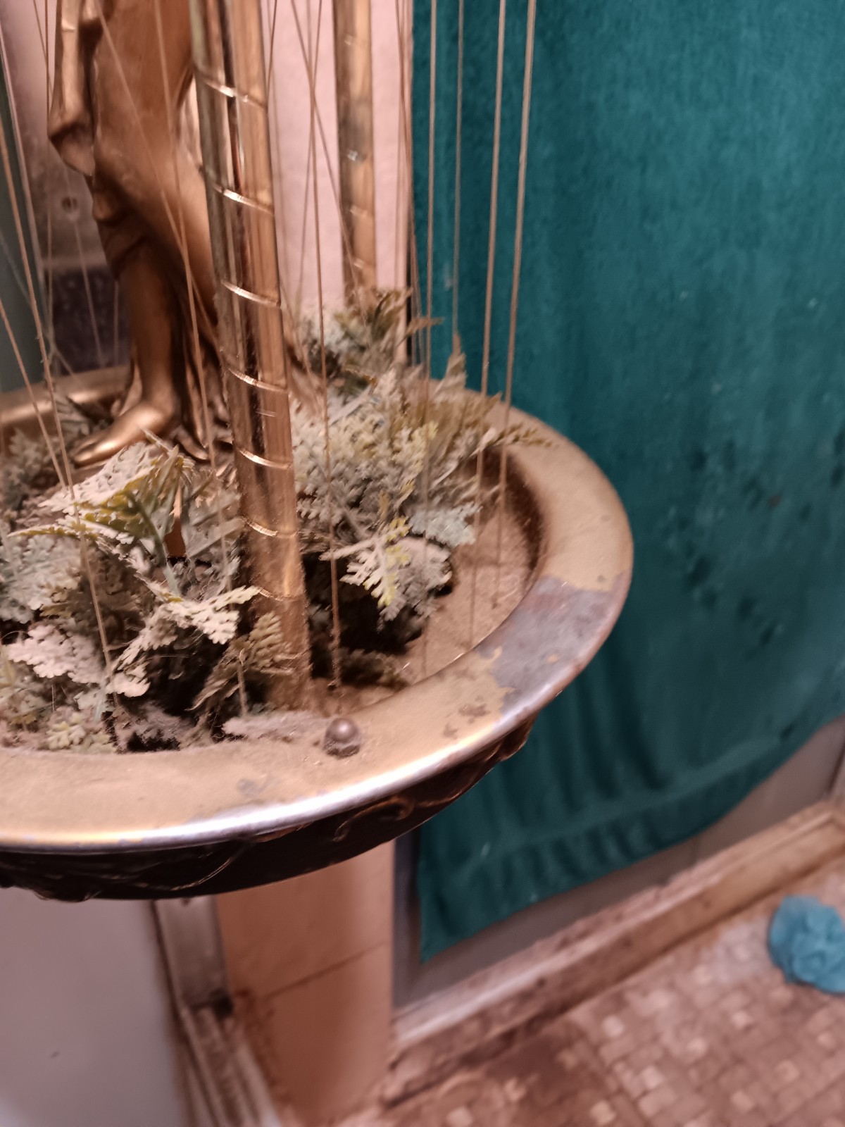 Hanging Swag Oil Rain Lamp 1960s/1970s Vintage