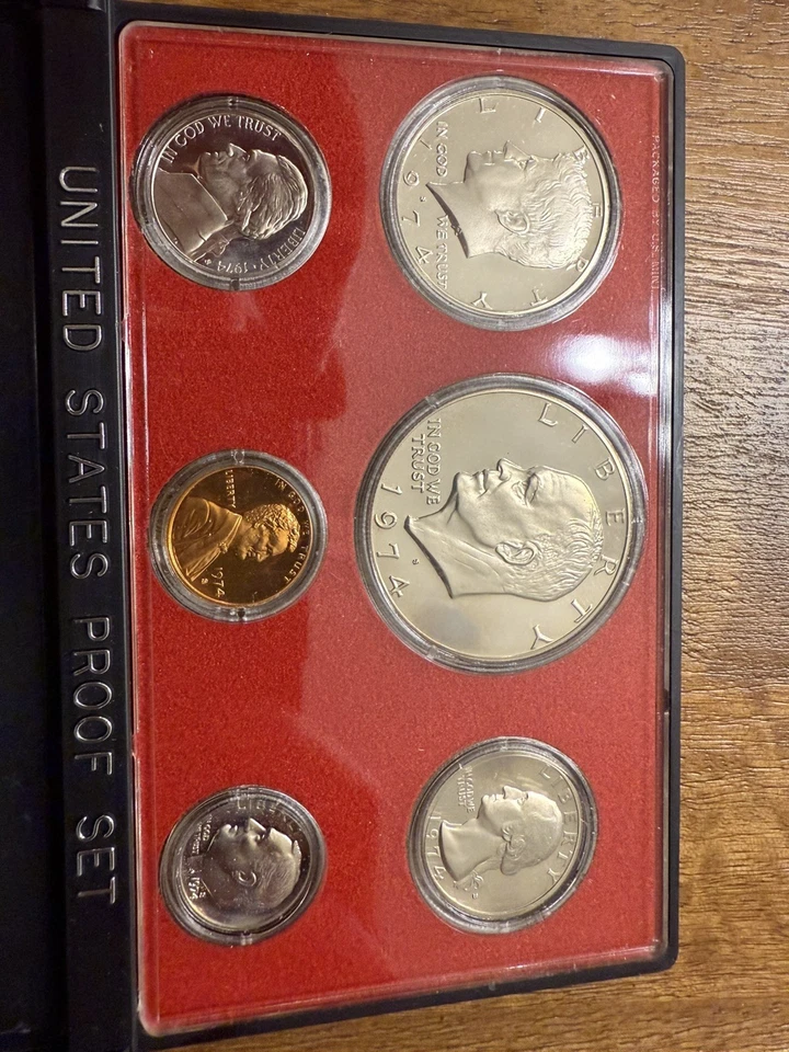 (4) 1974, 1977, 1978, 1983 -S  Proof Set U.S. Mint Original Government Pack - Image 2 of 3