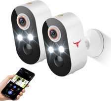 2 Camara Wifi De Seguridad Para Casa IP Interior Exterior Vigilancia Inalambrica