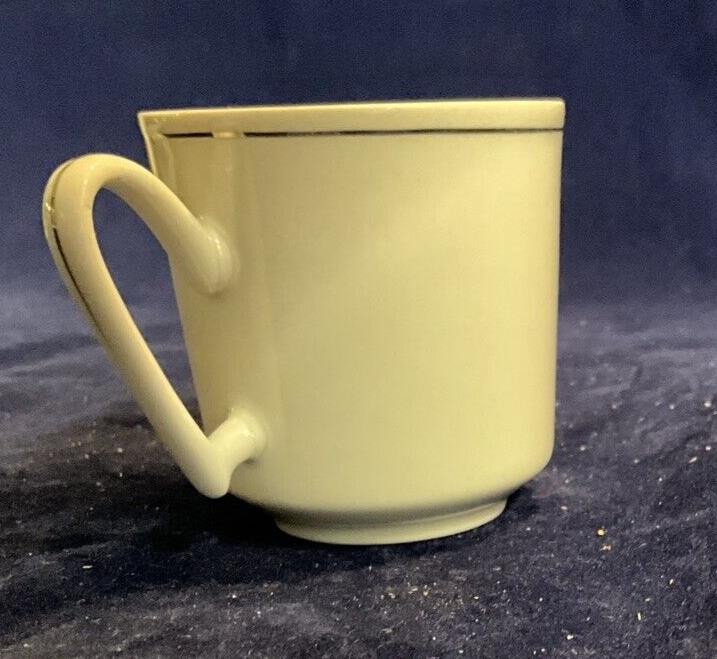 Espresso Cups/saucers The Toscany Collection With Silver Design Banding