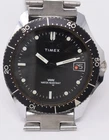 Vintage 1980s Mens Timex Marlin “Red Dot” Diver Sport Mechanical Wristwatch 38mm