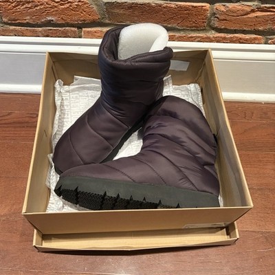 Steve Madden Pop POP02S1-BLK Womens US 8.5M Black Snow Boots Faux Fur Insole NIB
