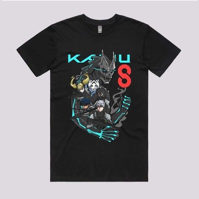Kaiju strike force anime tshirt, manga gothic
