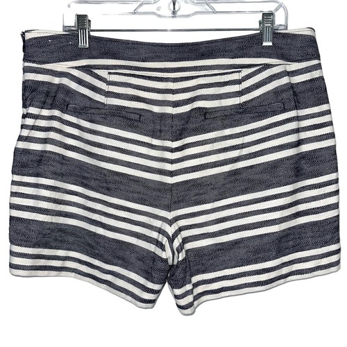 Loft The Riviera kurze blau gestreifte maritime Shorts mit Knöpfen Größe 12 - Bild 7 von 14