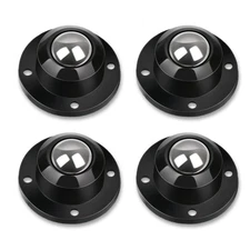 4 Pack 1" Self-Adhesive Swivel Caster Wheels Stainless Steel Furniture Rollers  