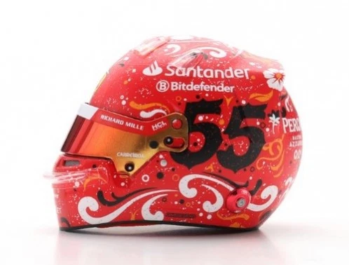 LOOK SMART, Casco - Carlos Sainz - Vincitore GP Messico 2024, 1/5,  LOSLSHEL007 - Immagine 2 di 4