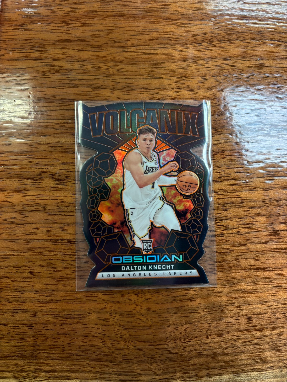 2024-25 Panini Obsidian Volcanix Dalton Knecht Rookie SSP - LA Lakers 2602171