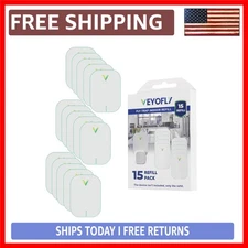 Ultimate Indoor Fly Trap Refill Pack - 15 Non-Toxic, Odor-Free Insect Traps f...