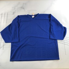 Vintage Athletic Knit Hockey Jersey Mens 3XL Royal Blue Superstar Mesh