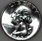 1962-P Washington Quarter 90% Silver Uncirculated As Shown [SN03]
