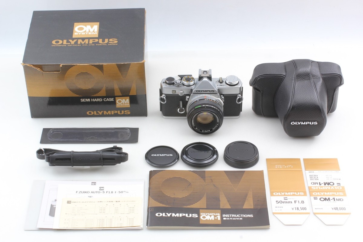 【美品】ケース付き OLYMPUS OM-1 + 50mm f/1.8 w/ Case [Top MINT+++] Olympus OM-1 MD SLR FilmCamera F Zuiko 50mm
