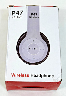 P47 Wireless Bluetooth Headphones 5.0+EDR Over Ear Stereo Headset w/ Mic NEW