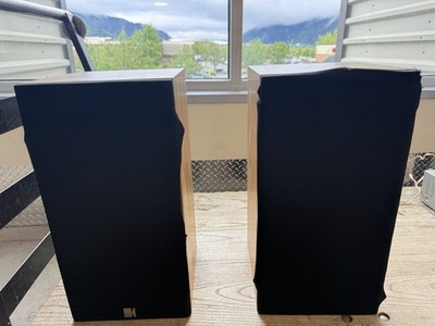 KEF C35 Uni-Q Technology Bookshelf Speakers Pair Home Stereo Audio SOUNDS GREAT