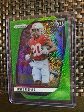 2025 Panini NIL OSU Prizm #20 James People’s Neon Green Pulsar Prizm SSP Card