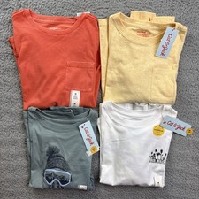 4x Cat  Jack Boys Youth Medium 8 Long Sleeve Graphic T-Shirt Lot