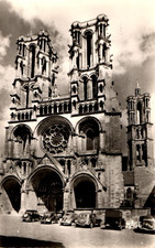 Laon Aisne Cathedrale Notre Dame La Facade Occidentale Postcard L3