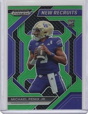 MICHAEL PENIX 2024 Prizm Draft Picks NEW RECRUITS GREEN #20 ATLANTA FALCONS