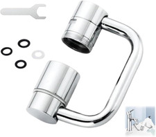 Universal Sink Faucet 1440 Rotatable Faucet Aerator Extension, U Shaped Faucet