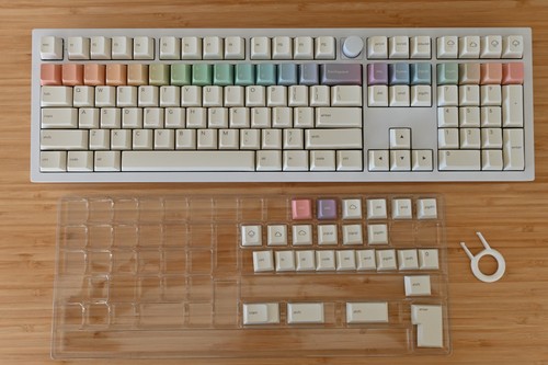 Jeu de claviers arc-en-ciel blanc simple pour clavier mécanique - Photo 4/12