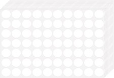 3500 White Dot Stickers 3/4 inch Circle Coding Labels for Office Classroom