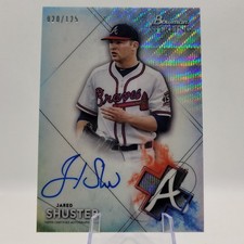 2021 Bowman Sterling Prospect Wave Refractor /125 Jared Shuster #BSPA-JSH Auto
