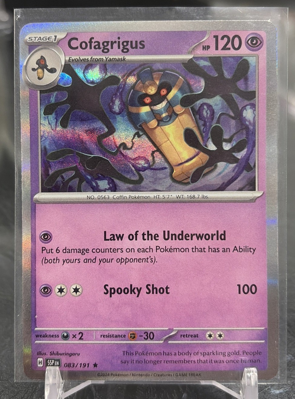 Cofagrigus Pokemon Card 83/191