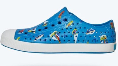 Native Shoes Jefferson Print Slip On Sailboat Nantucket Youth Junior 6 Great Con