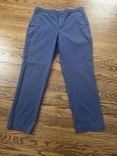 EXPRESS Producer Men s Navy Blue Dress Pants Size 34x32 Slim Fit Stretch