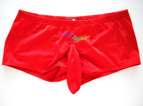 K396 HOT MEN SWIMWEAR BOXER BRIEF SLEEVE GoogooSexy - Picture 2 of 3