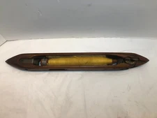 Vintage Industrial Wooden Shuttle - Weaving Loom FLY Primitive Decor 19"