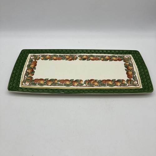 Vintage VILLEROY & BOCH “Parma” RECTANGULAR Tray Scalloped , Peaches, Germany - Picture 5 of 12