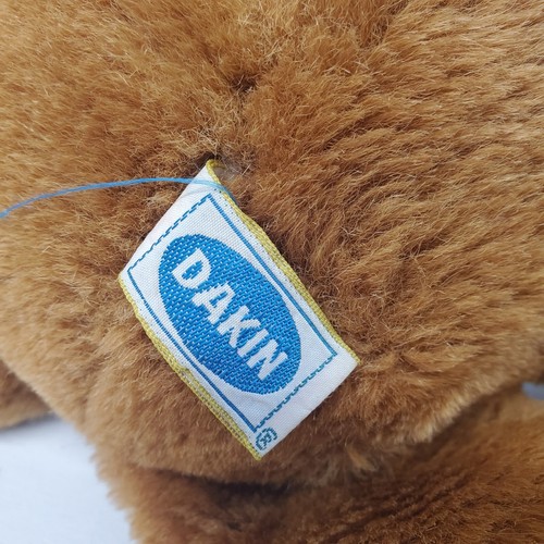VTG Dakin Fun Farm Honey Jo Bear 1986 Teddy Plush Stuffed Brown Red Bow 20" - Picture 4 of 7