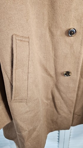 Kenneth Cole New York Mens Long Over Coat 3 Button 52R Brown - Picture 3 of 17