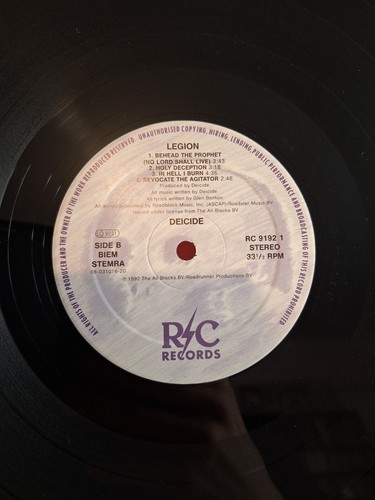 DEICIDE Legion ORG LP 1992 / Cannibal Corpse, Vital Remains, Malevolent Creation - Picture 6 of 24