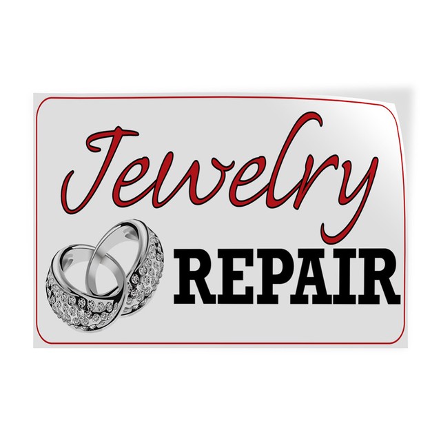 Jewelry Repair 2 Indoor Store Sign Vinyl Decal Sticker eBay