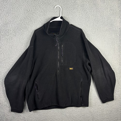 Vintage REI Polartec Fleece Jacket Men's XL Black Full Zip Long Sleeve - Picture 18 of 19