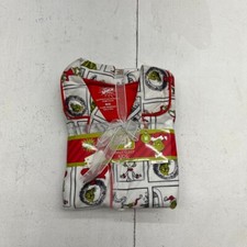 The Grinch White Graphic Print Fleece 2 Piece Sleep Set Kids Size Medium 8 NEW