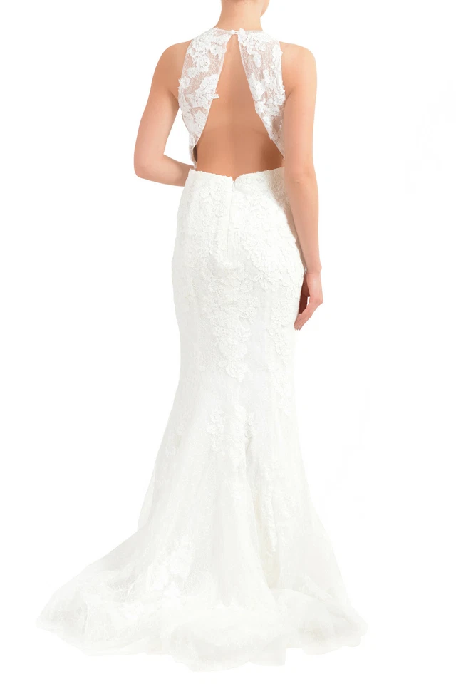 Vestido de novia para mujer White One Barcelona "JENSEN" EE. UU. 12 IT 48 Foto 2 de 4