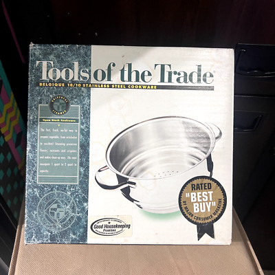 Tools of the Trade Universal Steamer Belgique 18/10 Stainless Steel Cookware NEW