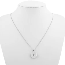 Snap Jewelry Stainless Necklace Plain Anti Tarnish fits 18-20mm Charms 28" + 3"