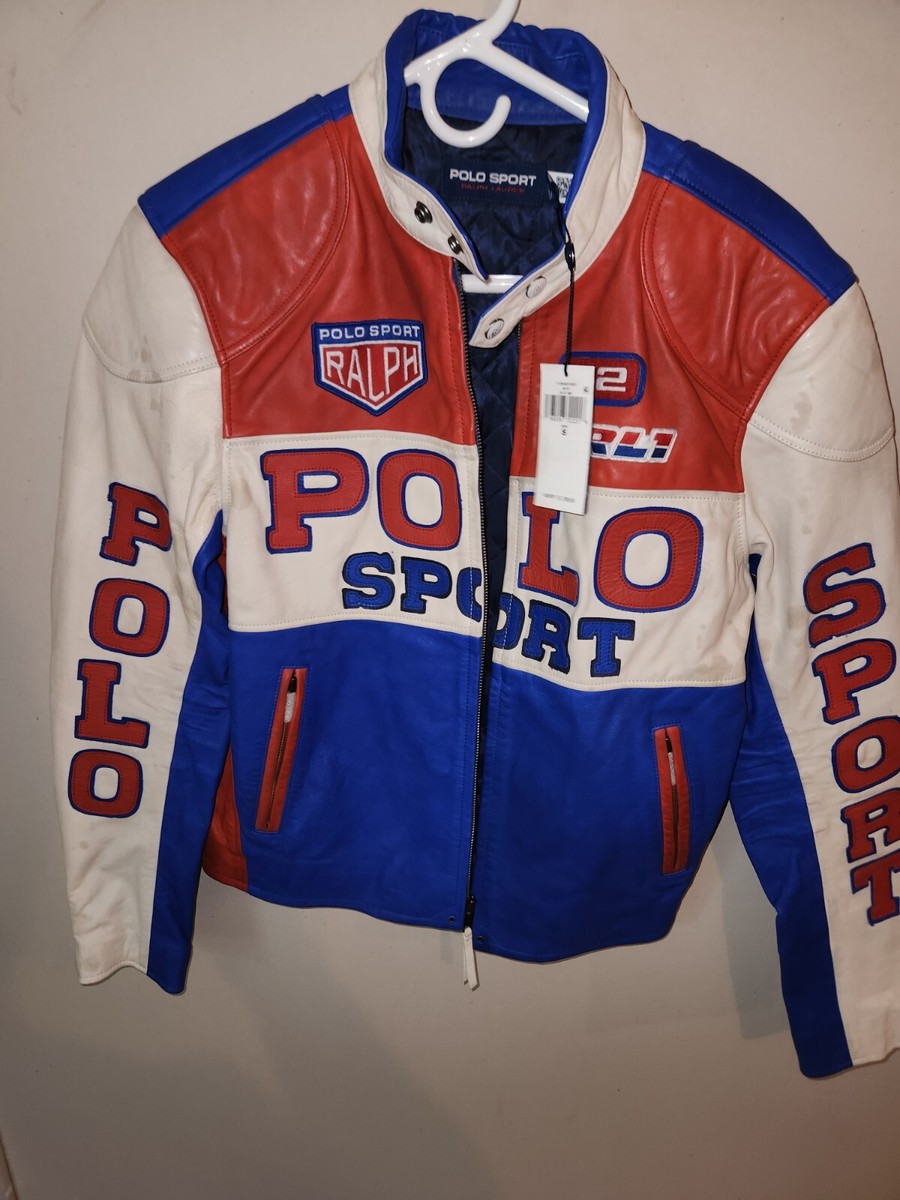 NWT Ralph Lauren Polo Sport PRL1 Leather Racing Jacket NWT Ralph Lauren Polo Sport PRL1 Leather Racing Jacket