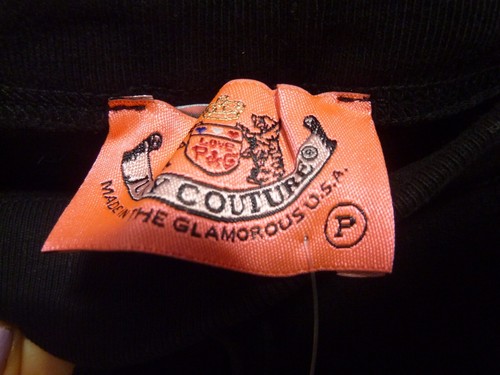 Juicy Couture ***Vintage***Schwarz HÄKELSPITZE FROTTEE Crop Hose TRAININGSANZUG S/P Neu mit Etikett - Bild 3 von 14