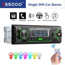 ESSGOO Single 1 DIN Car Stereo Radio MP3 Player In-Dash FM USB SWC TF Bluetooth