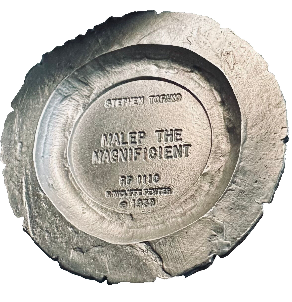 Vintage Rawcliff "Malep The Magnificent" Pewter Figure 1988 Stephen Tofano